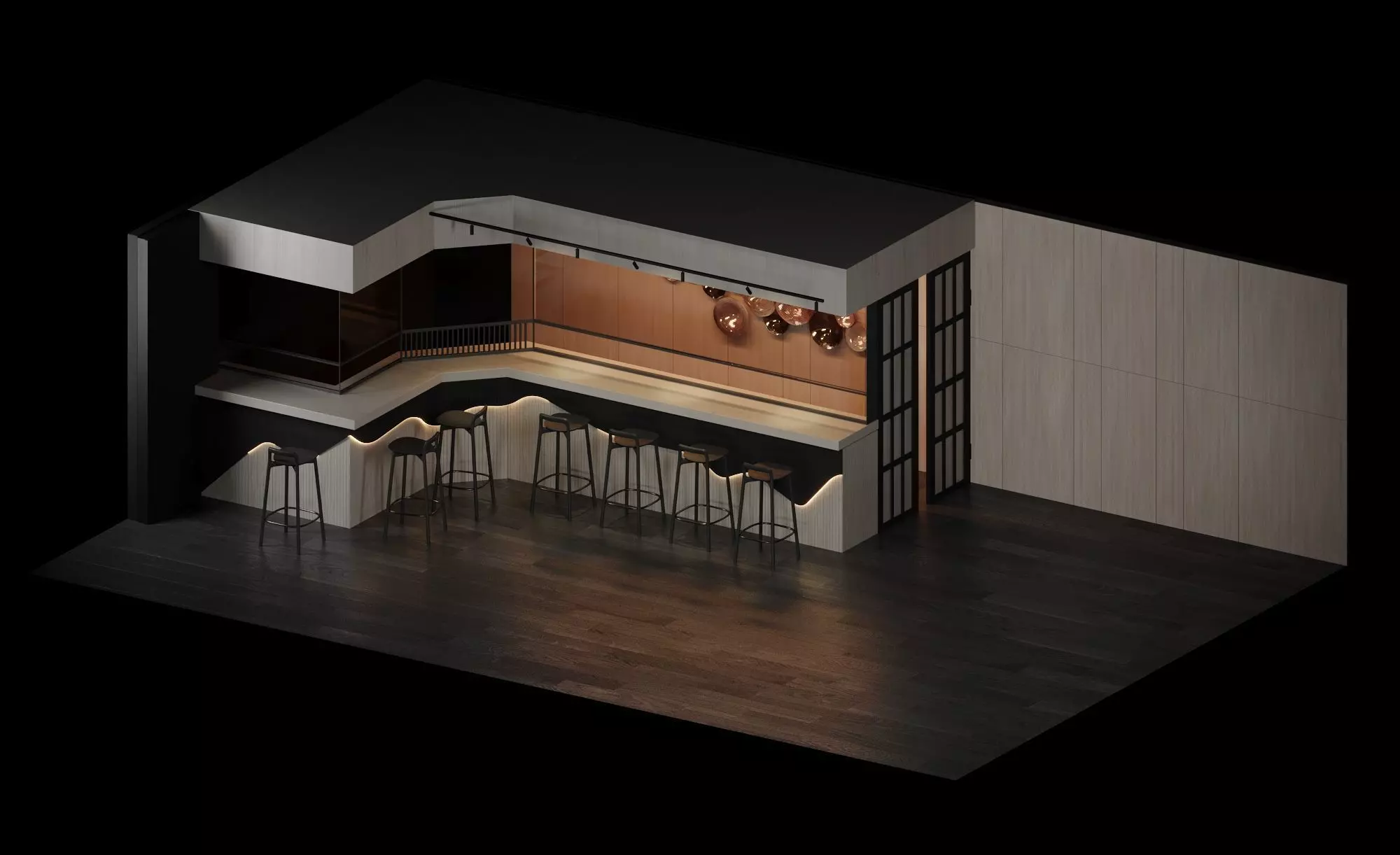 Bar-Set bar 3D model_0