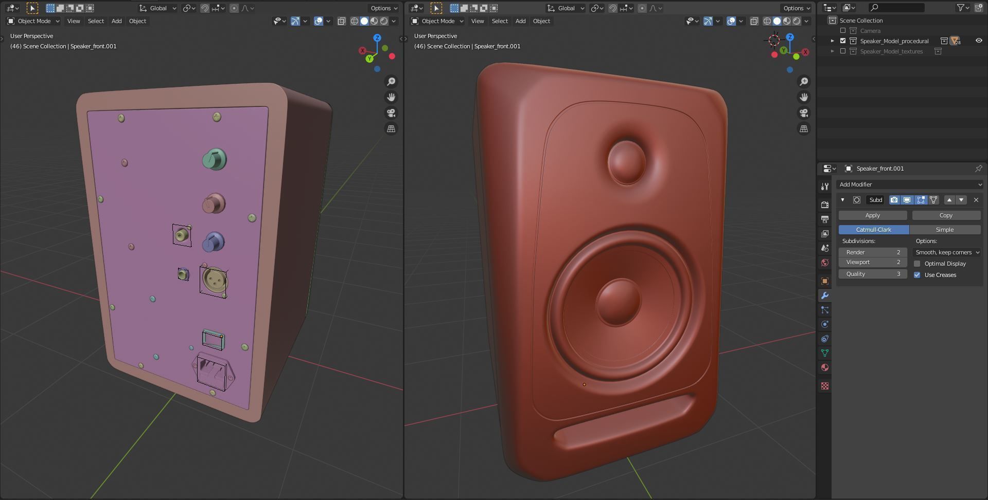 KRK Classic 5 Studio Monitor Speakers Free 3D model_9