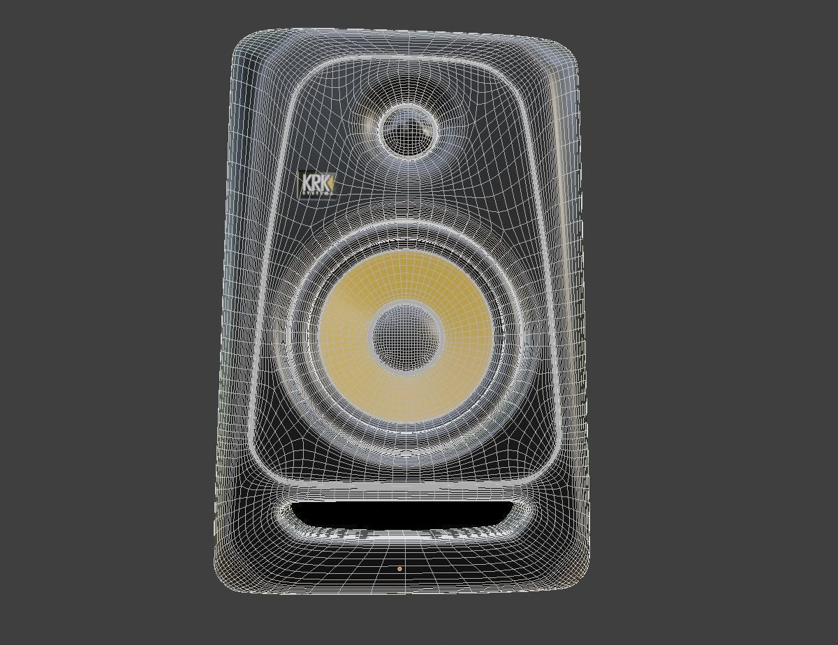 KRK Classic 5 Studio Monitor Speakers Free 3D model_7