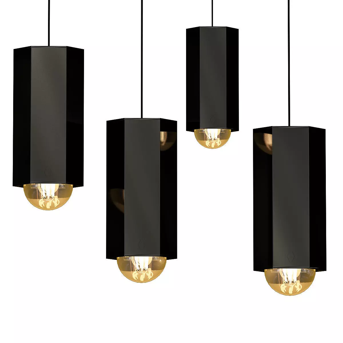 Hex Light John Beck Steel 3D model_0