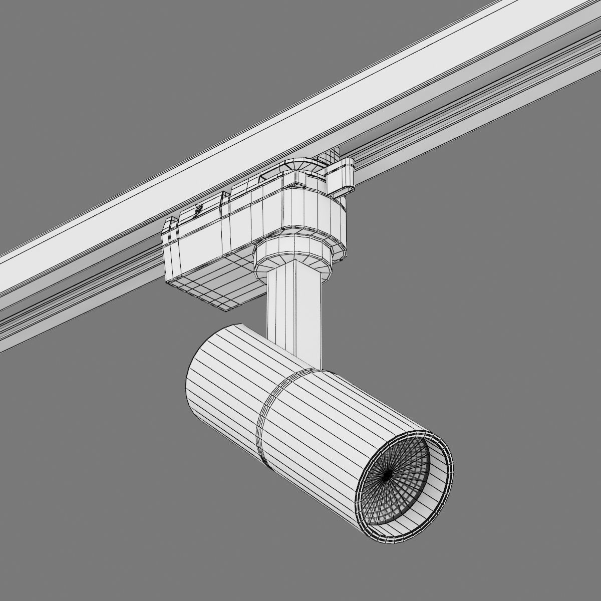 2272xx Volta Lightstar LED lamp for 1-phase track 3D model_7