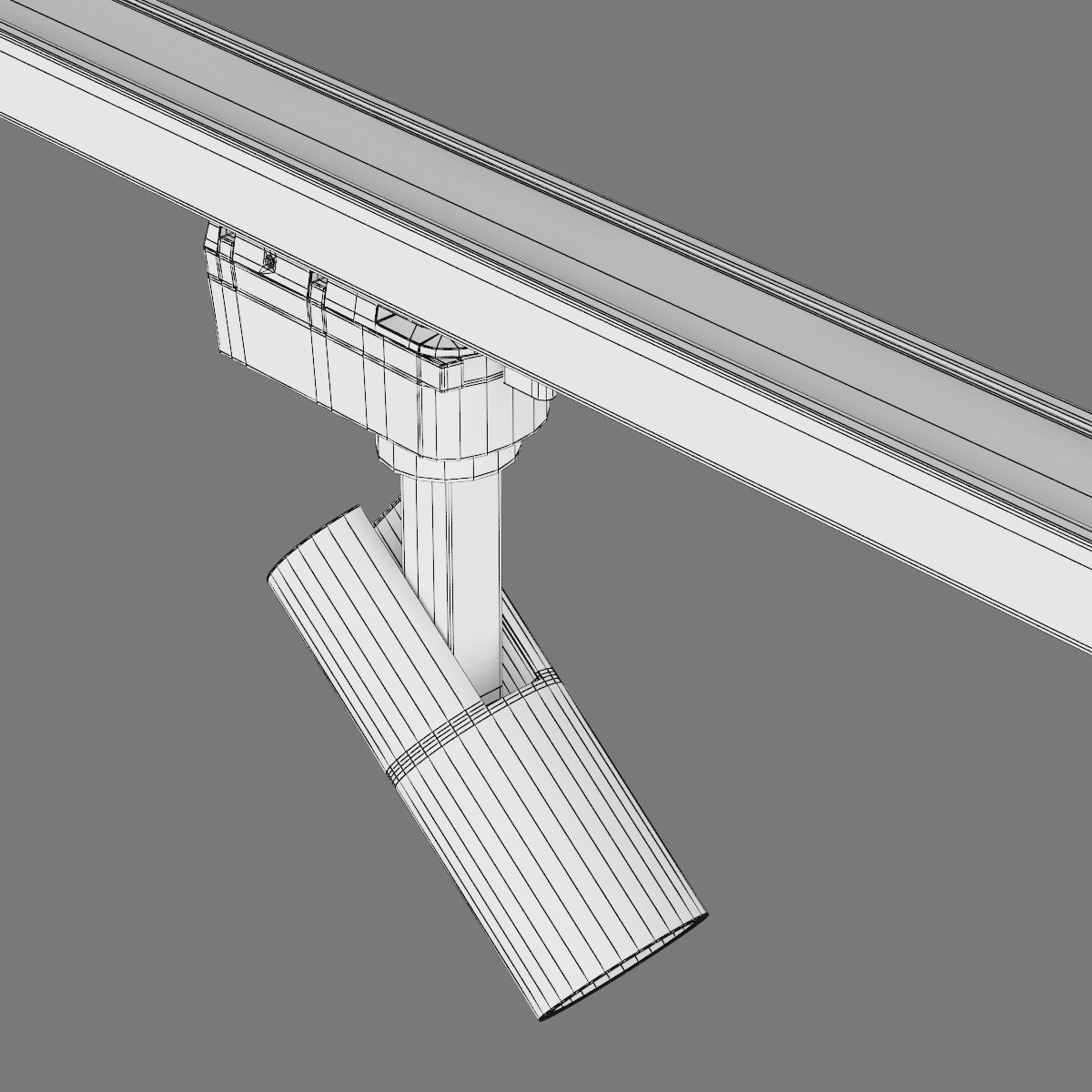 2272xx Volta Lightstar LED lamp for 1-phase track 3D model_8