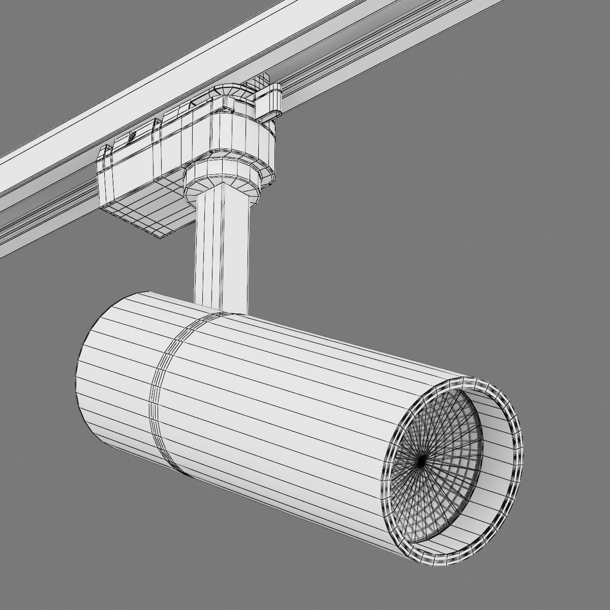 2282xx Volta Lightstar LED lamp for 1-phase track 3D model_7