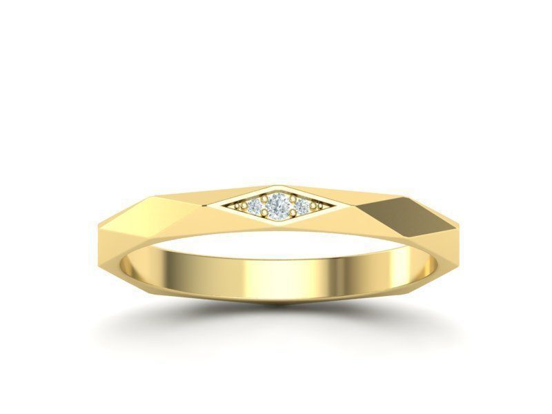 Facet Wedding Set with discount 3D Model Collection_8