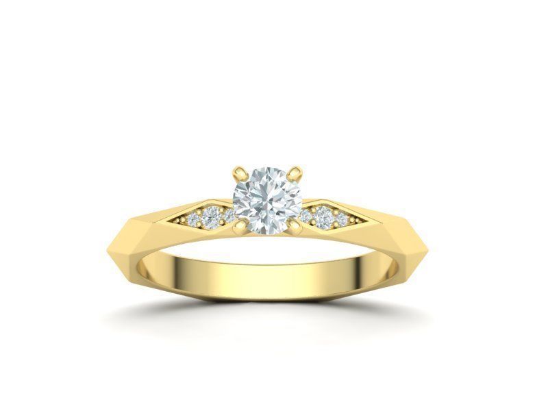 Facet Wedding Set with discount 3D Model Collection_15