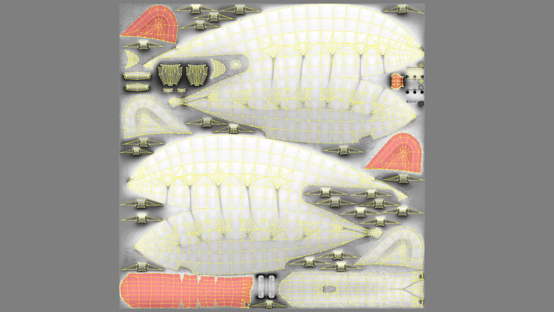 WW2 Barrage Balloon 01  Low-poly 3D model_22
