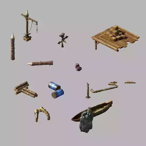 Dynasty Steam Harbour - Port - Small Objects