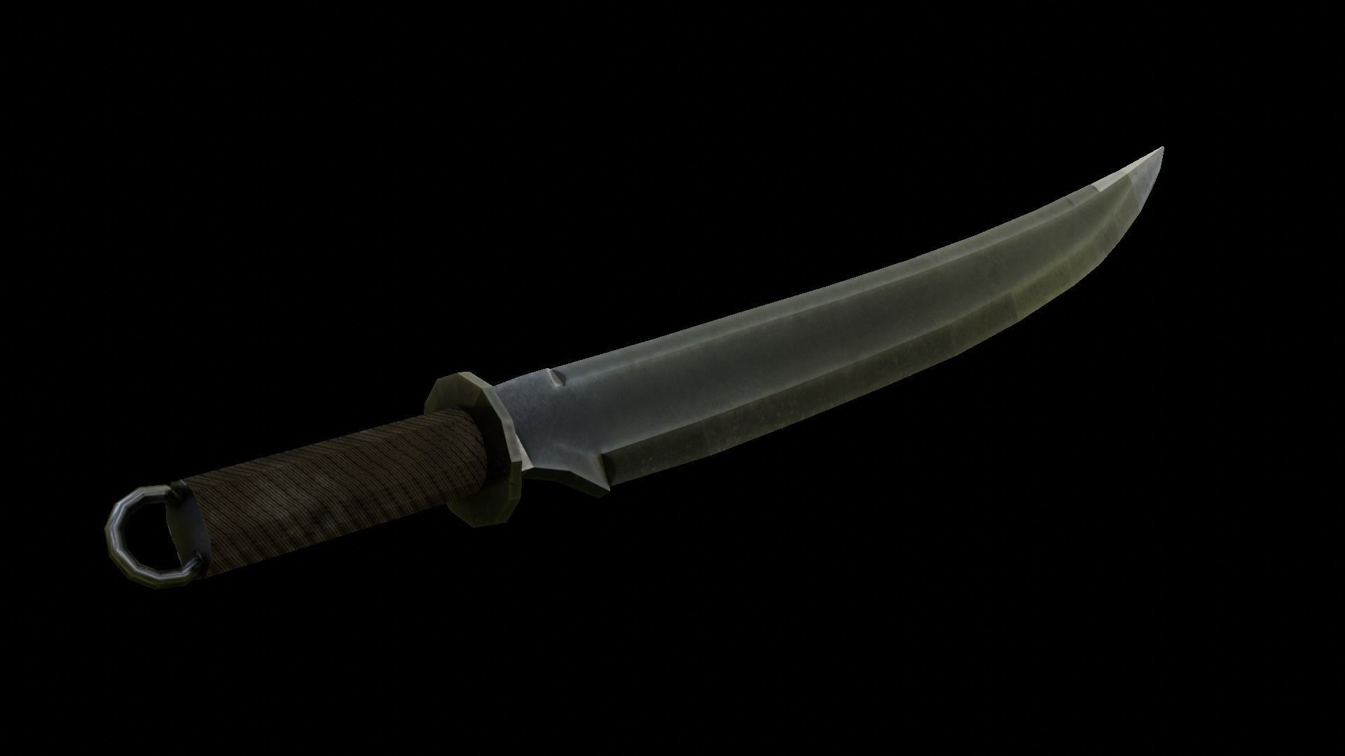 5 Low Poly Swords four Low-poly 3D model_2