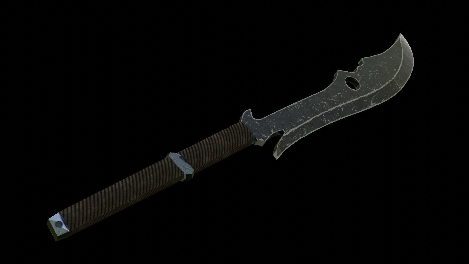 5 Low Poly Swords four Low-poly 3D model_5