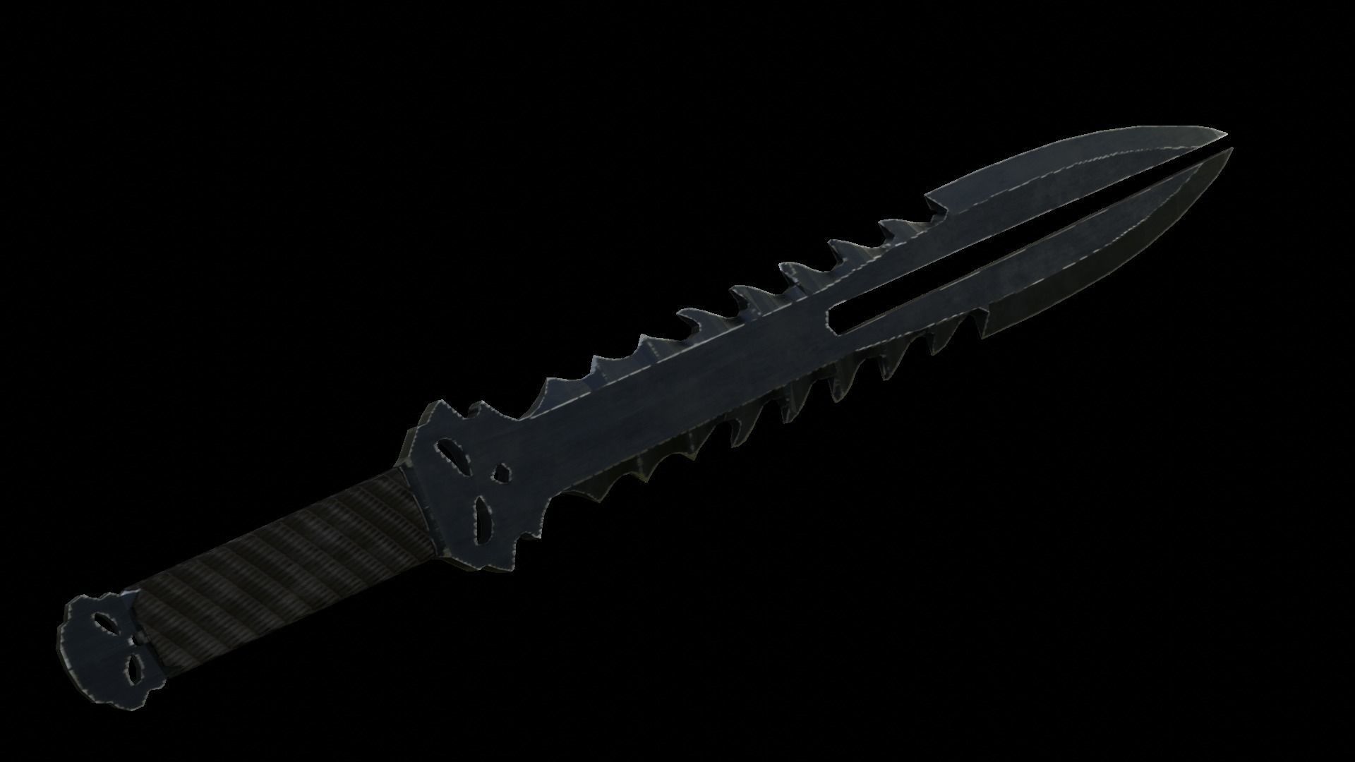 5 Low Poly Swords four Low-poly 3D model_4
