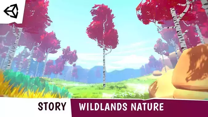 STORY - Wildlands Nature Low-poly 3D model