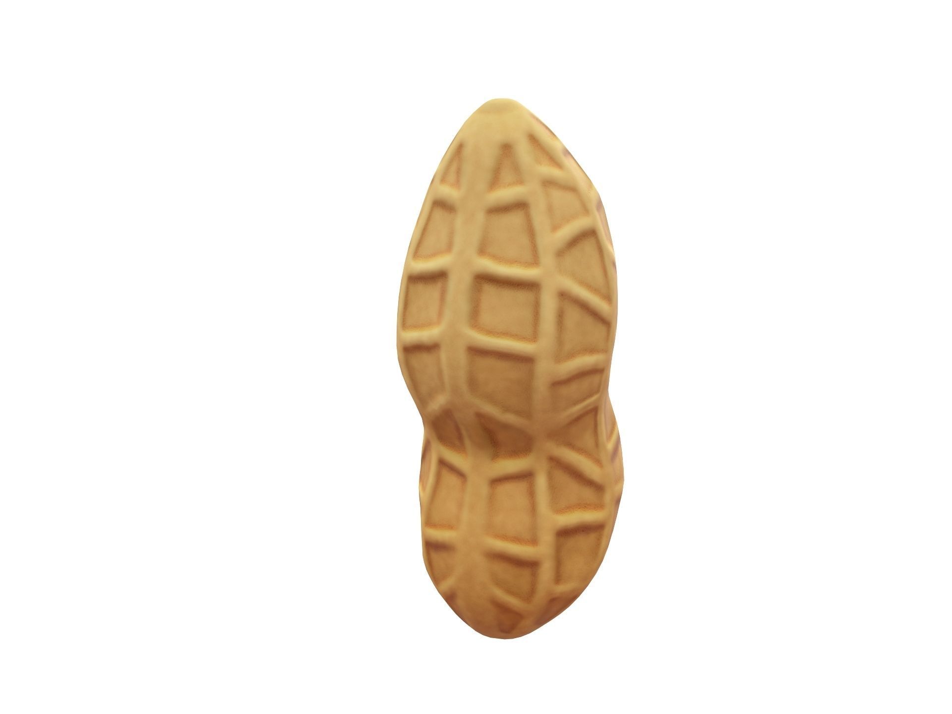 Peanut shell Low-poly 3D model_2
