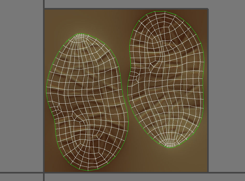 Peanut shell Low-poly 3D model_15