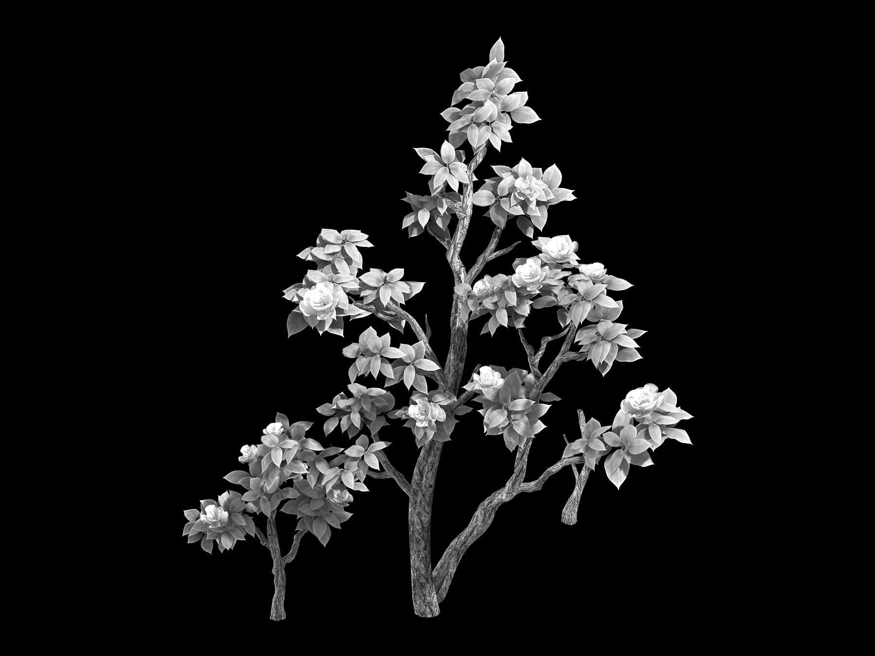 100 acres of forest - small tree 04 3D model_2