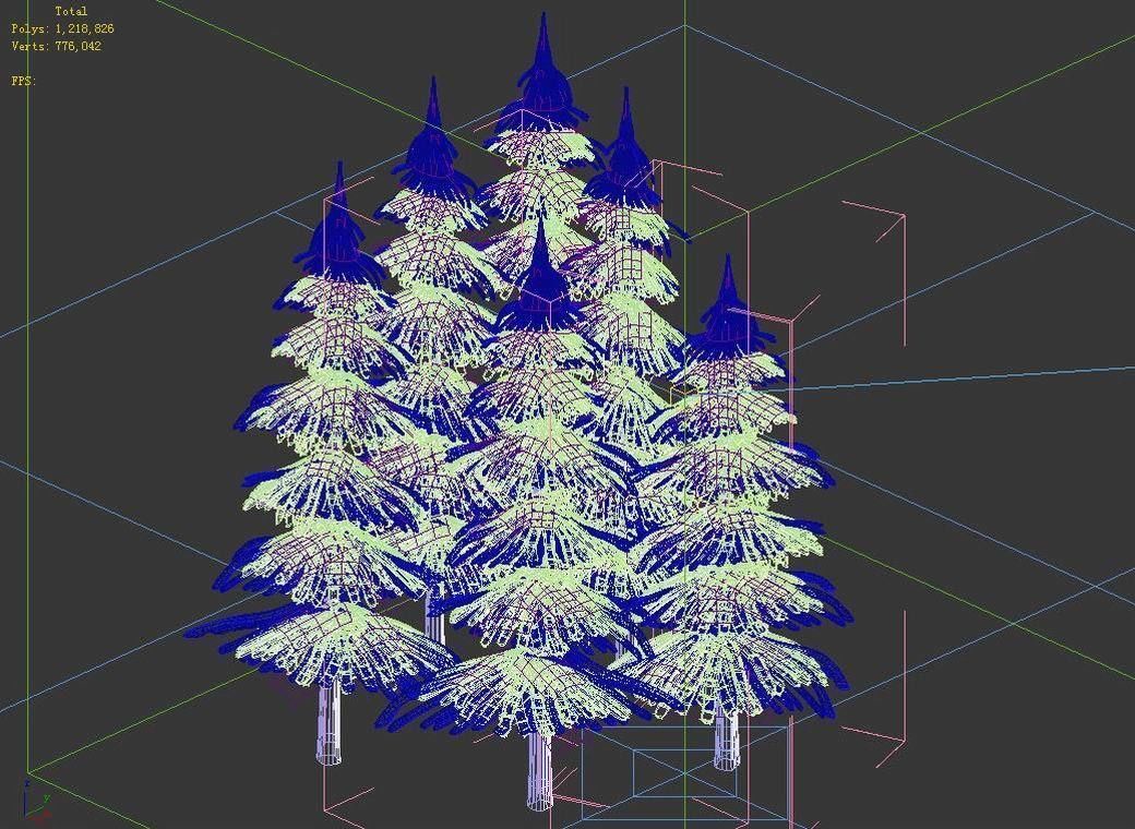 100 acres of forest - small pine 08 3D model_3
