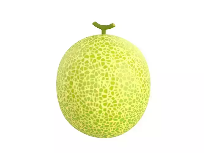 Melon guava fruit Low-poly 3D model