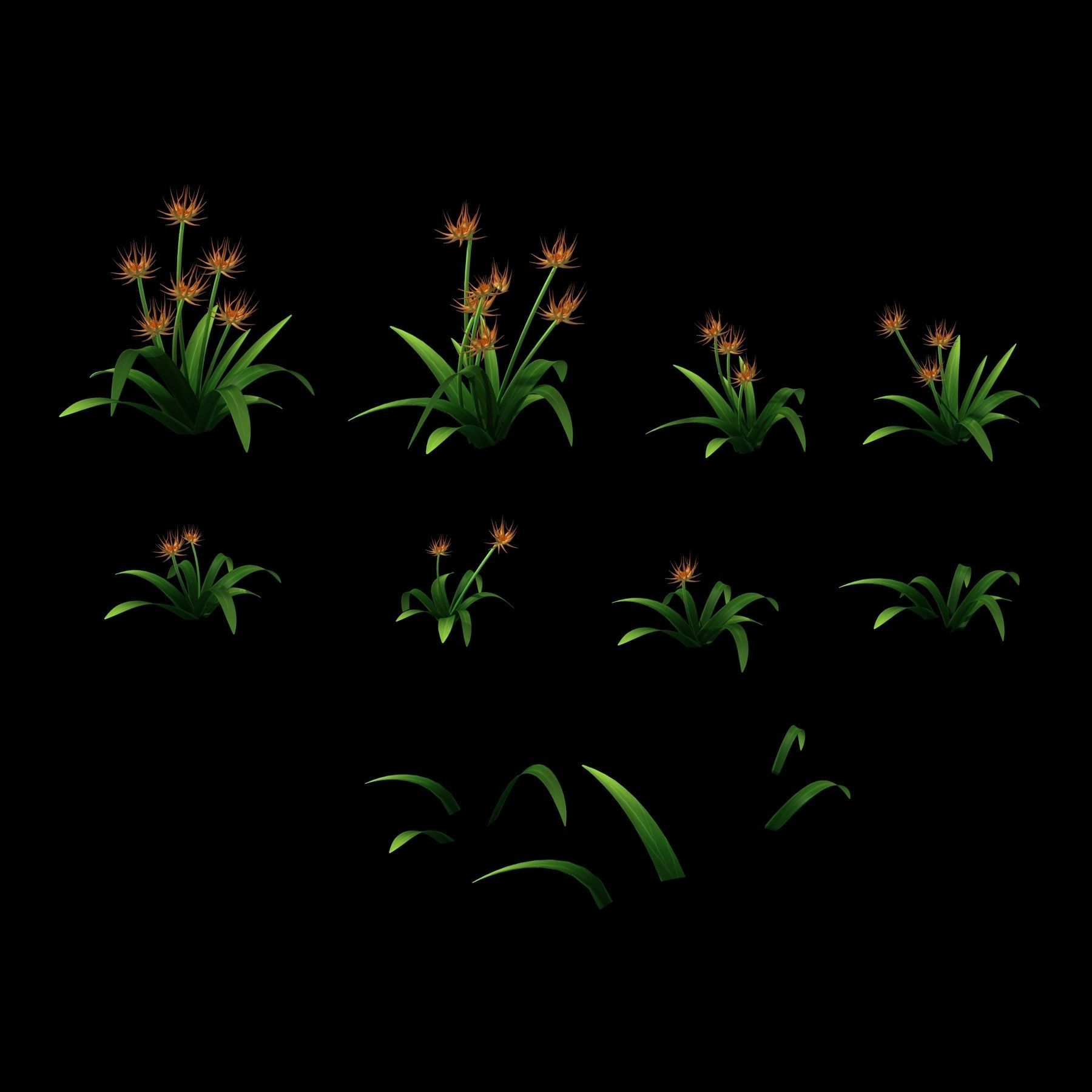 City - Thorn Grass 3D model_1