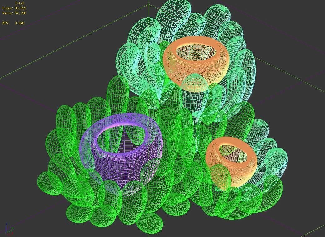 main city - shrub combination 02 3D model_4