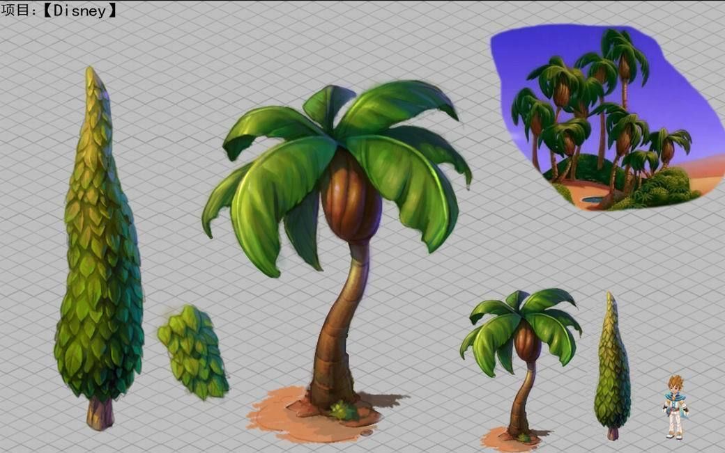 main city - tree combination 02 3D model_3