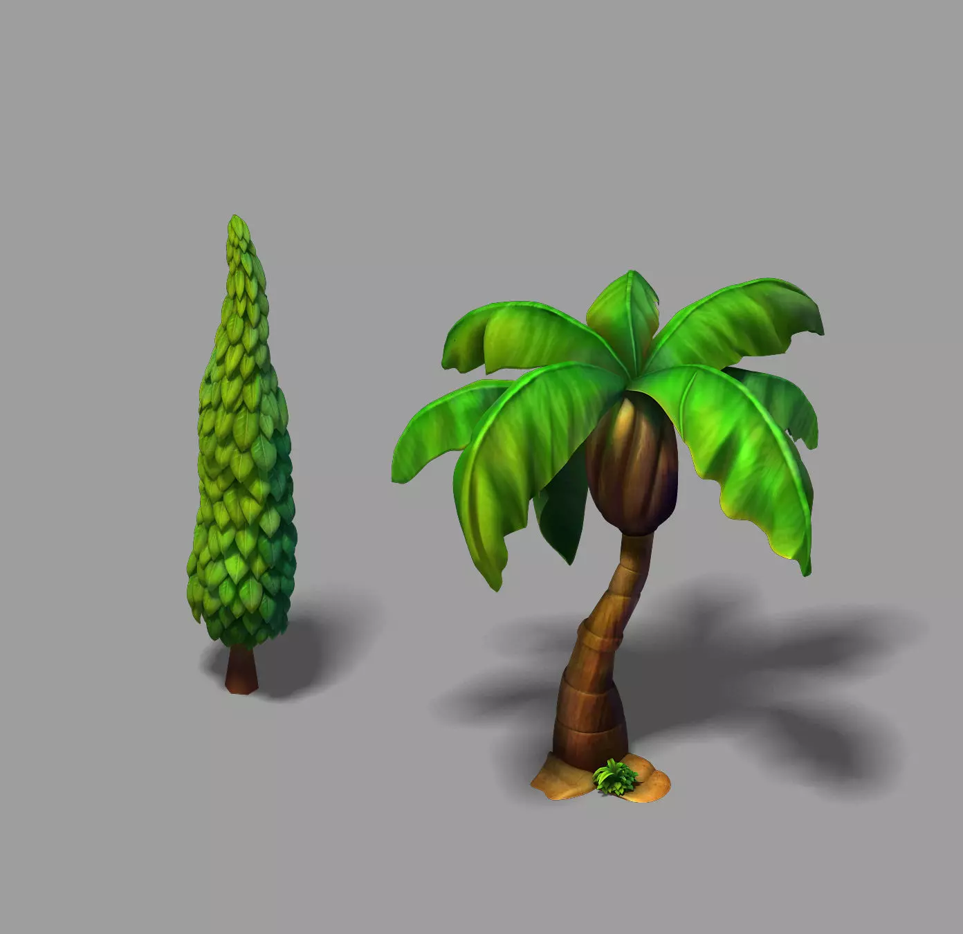 main city - tree combination 02 3D model_0