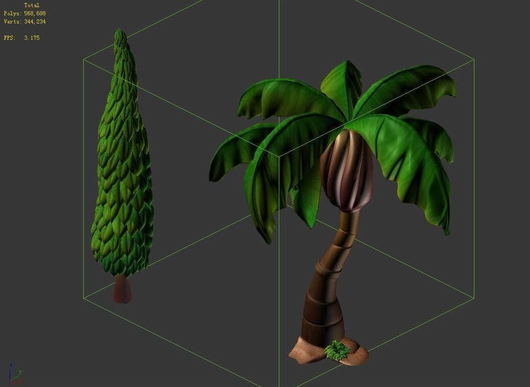 main city - tree combination 02 3D model_5