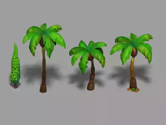 main city - tree combination 03 3D model