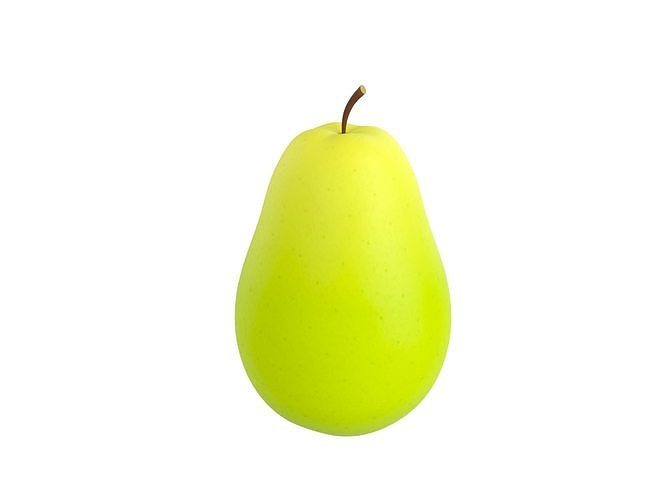 Pear Fruit Low-poly 3D model