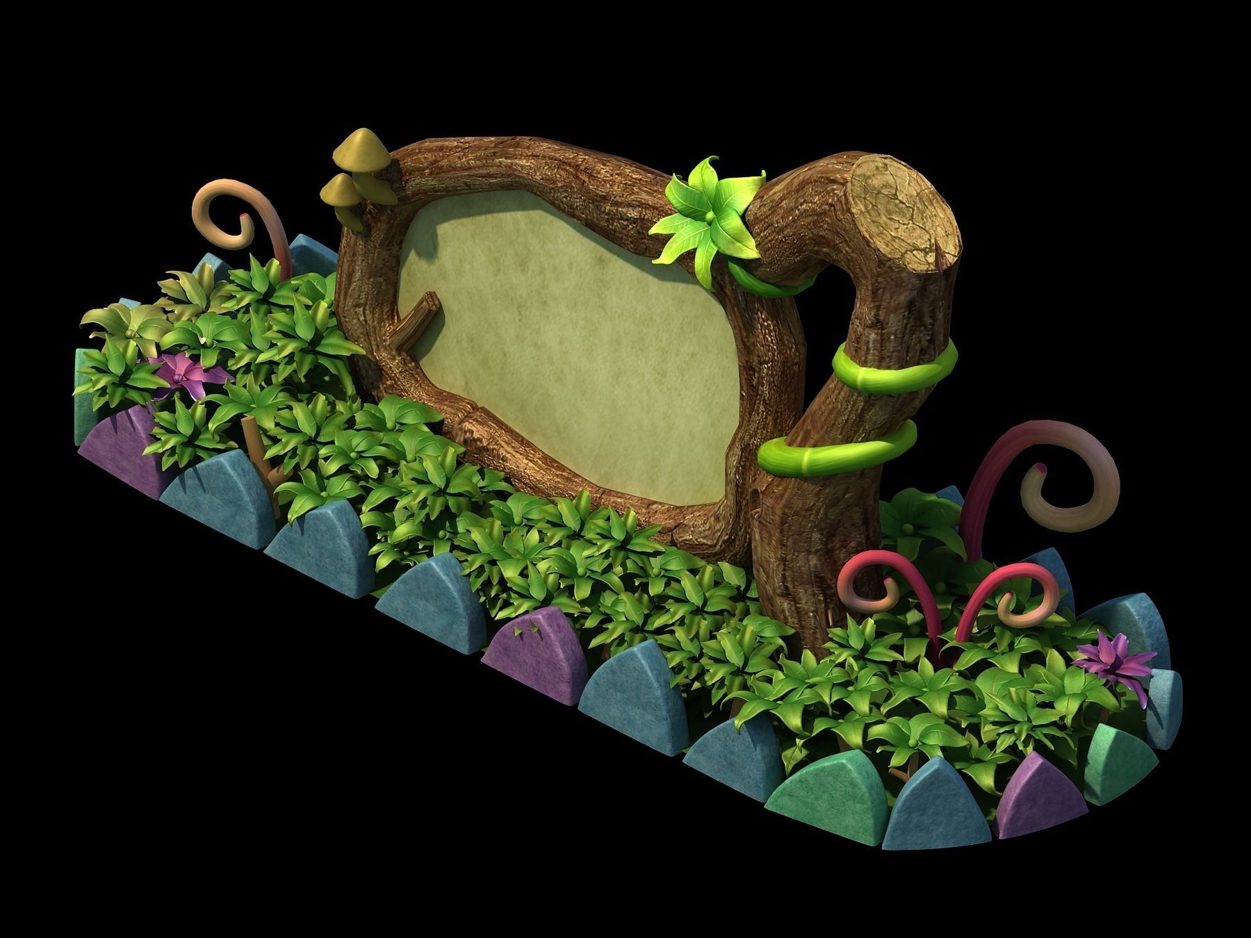 main city - Vegetation 1 3D model_1