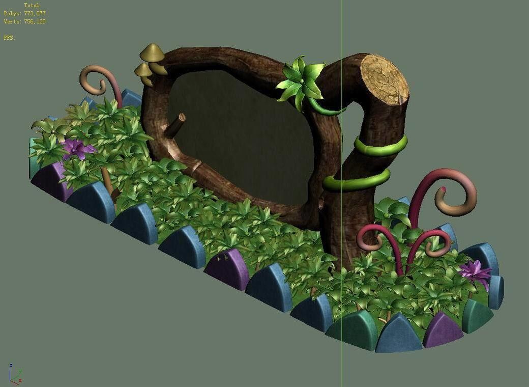 main city - Vegetation 1 3D model_4