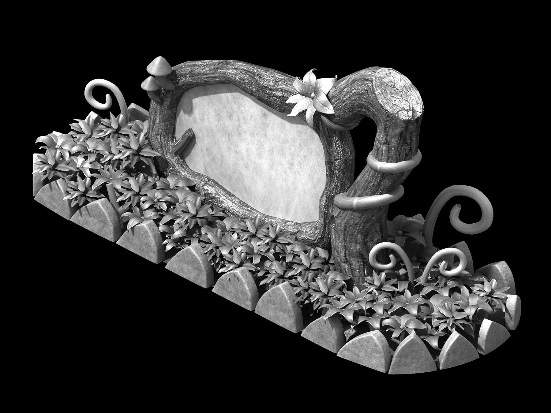 main city - Vegetation 1 3D model_2