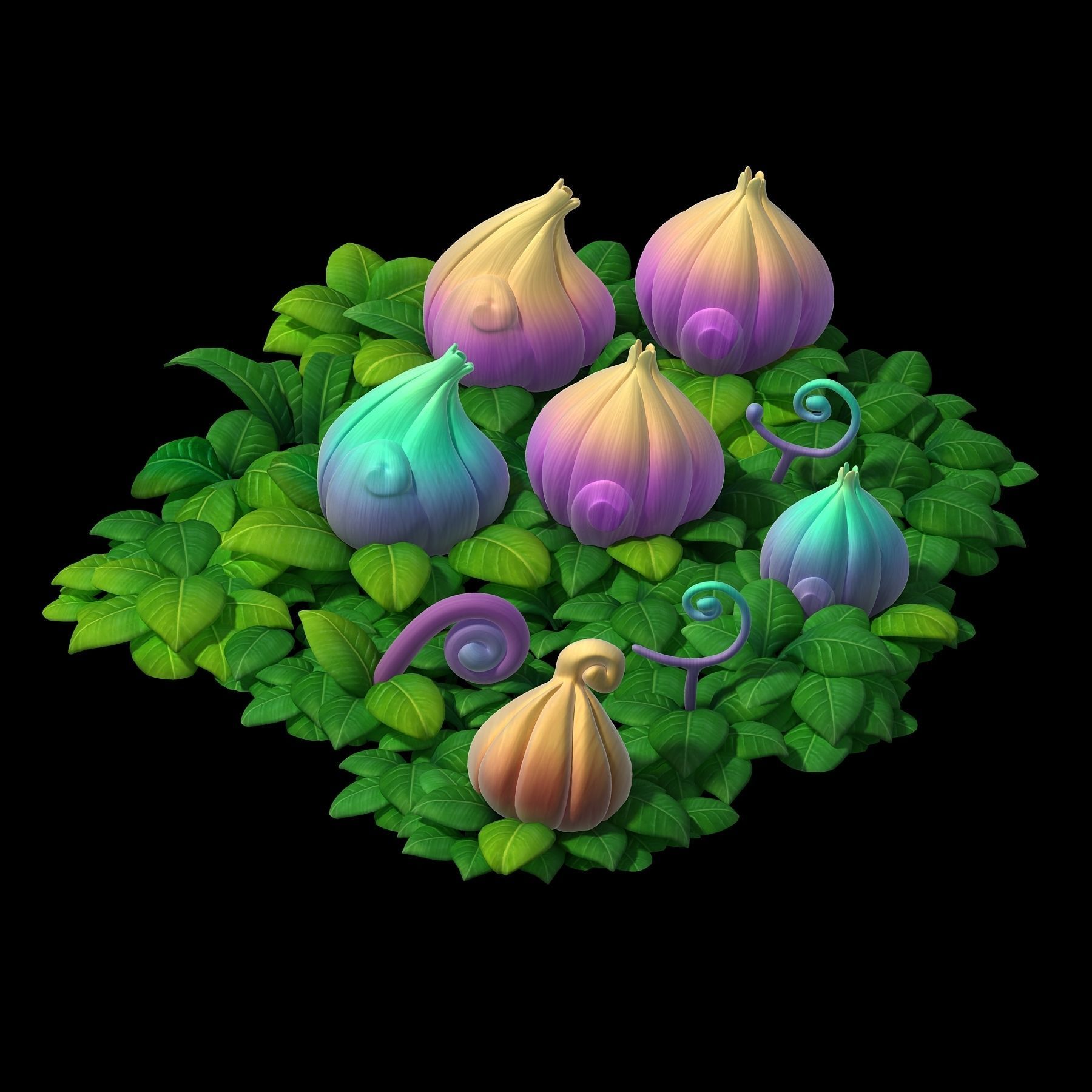 main city - plant combination 01 3D model_1