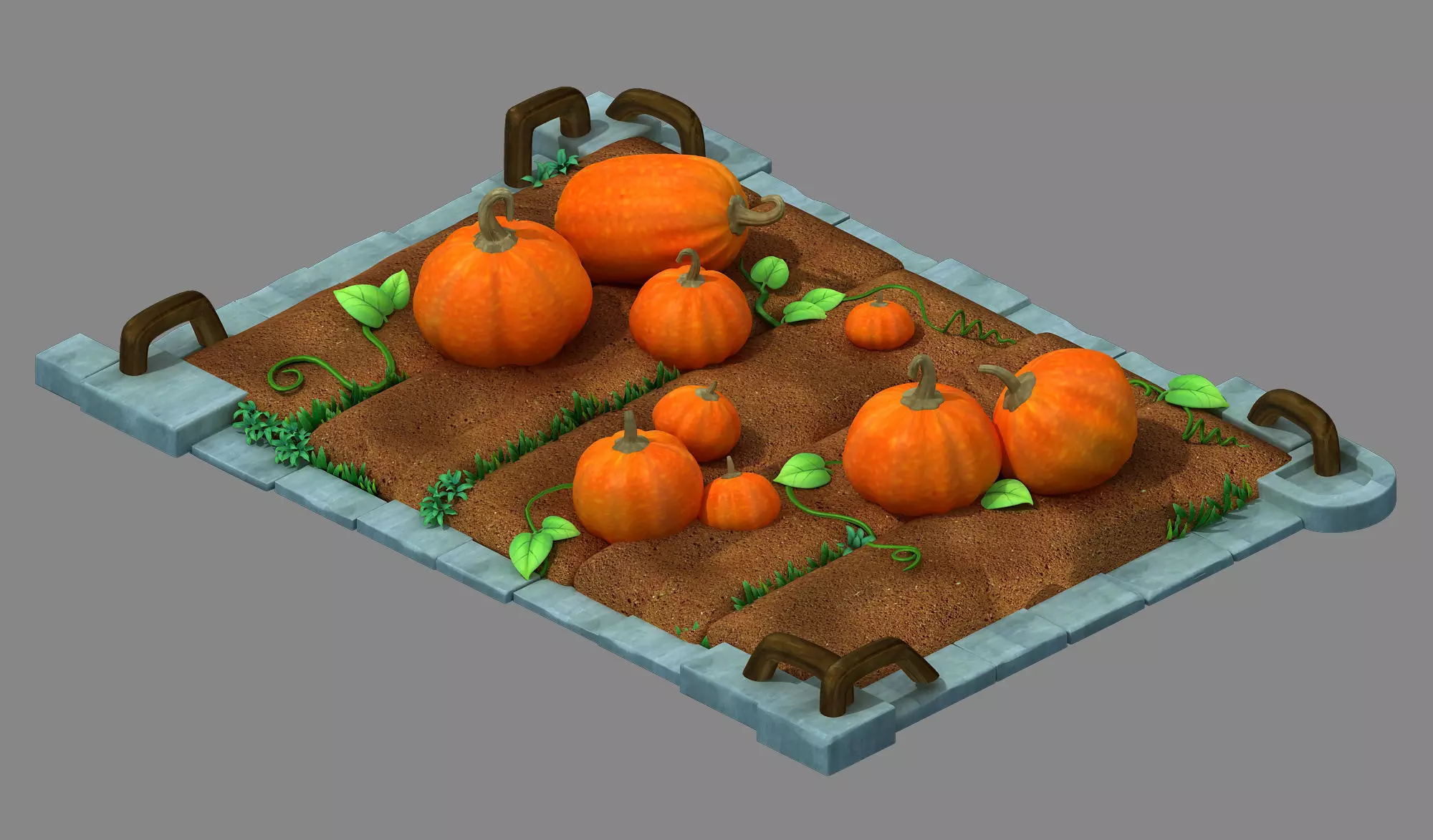 main city - planting farmland 24 3D model