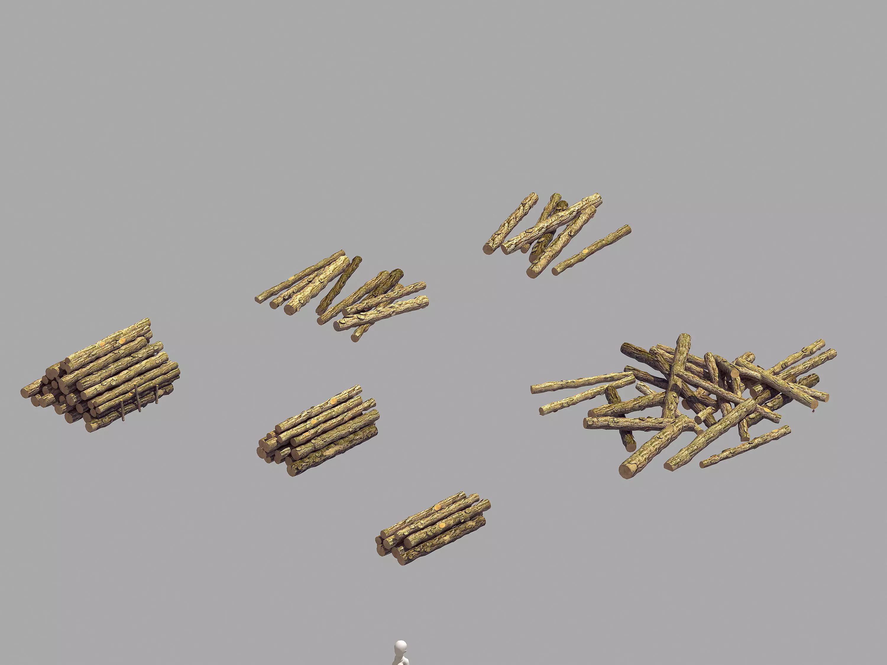 Lumberyard - Woodpile 03 3D model_0