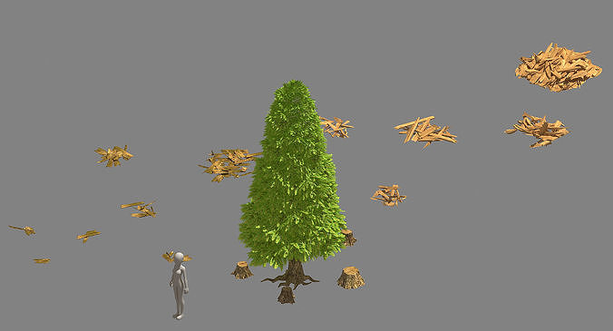 Lumberyard - Pine Tree 02 3D model