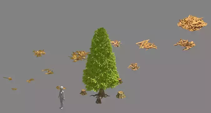 Lumberyard - Pine Tree 02 3D model