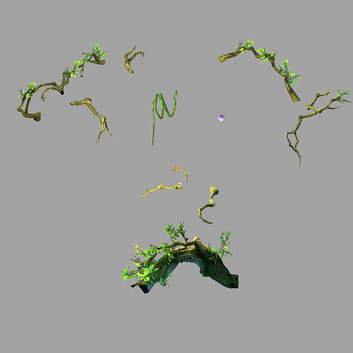 Fernnor Tree Cave - Edge Branch 01 3D model