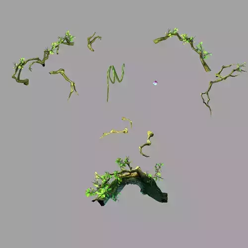 Fernnor Tree Cave - Edge Branch 01 3D model