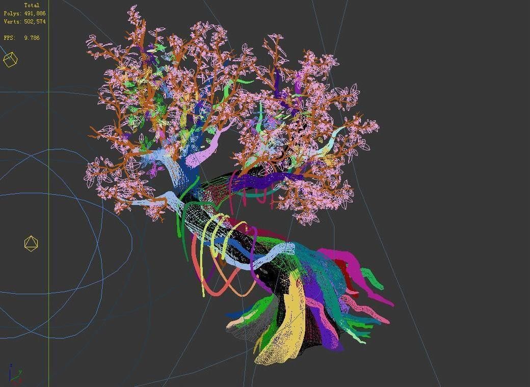 Fernnor Tree Cave - Right Tree 02 3D model_5
