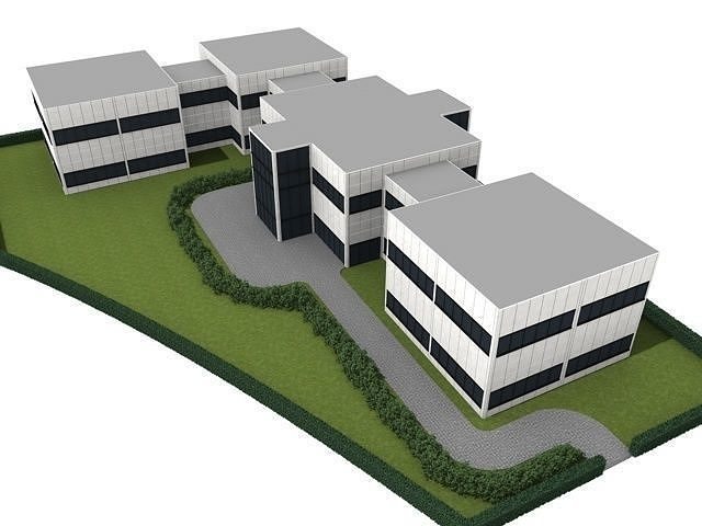 Office buildings 3D model