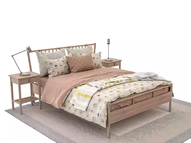 BJORKSNAS Bed  3D model