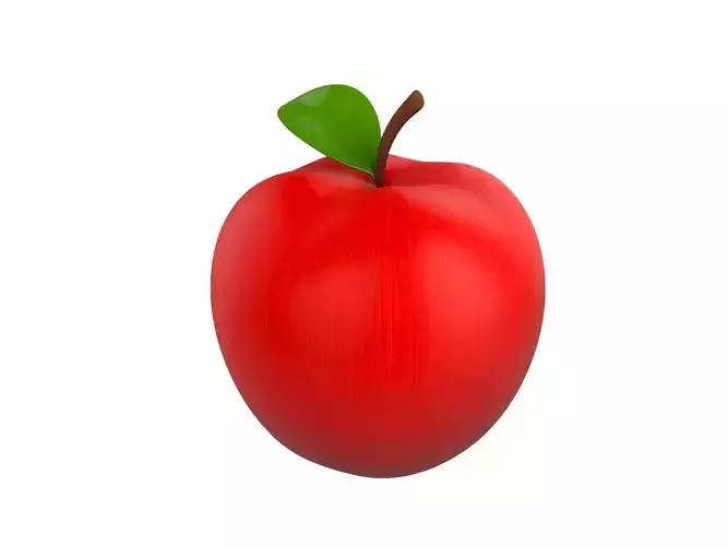 Apple Fruit Free low-poly 3D model