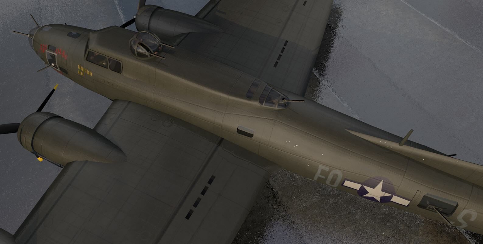 Boeing B-17F Fortress 3D model_9