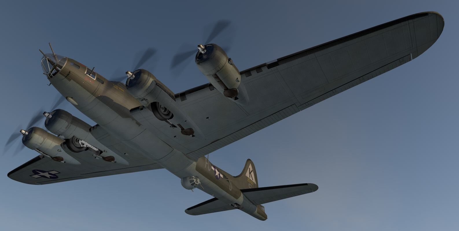 Boeing B-17F Fortress 3D model_13