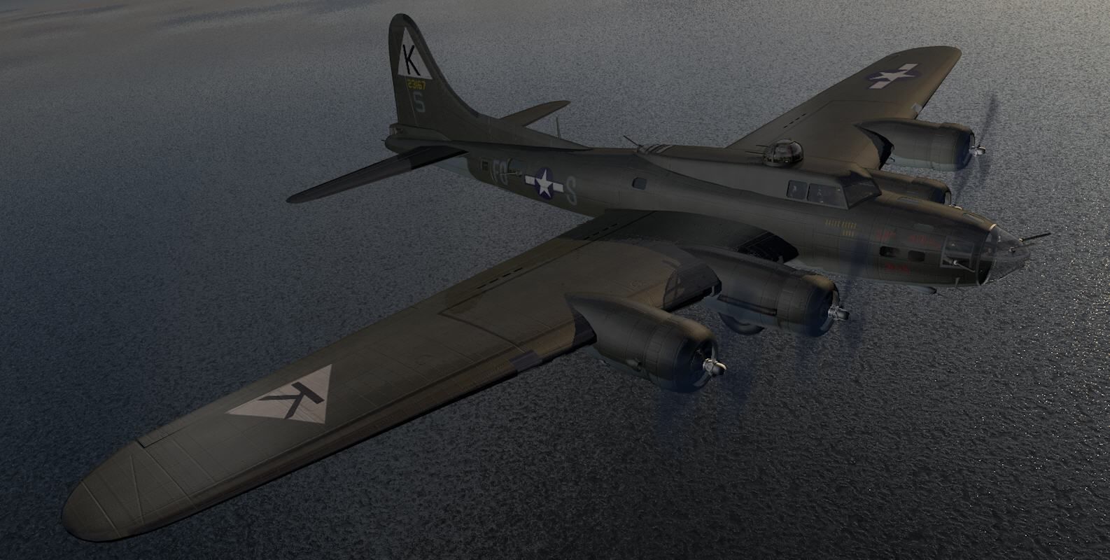 Boeing B-17F Fortress 3D model_10