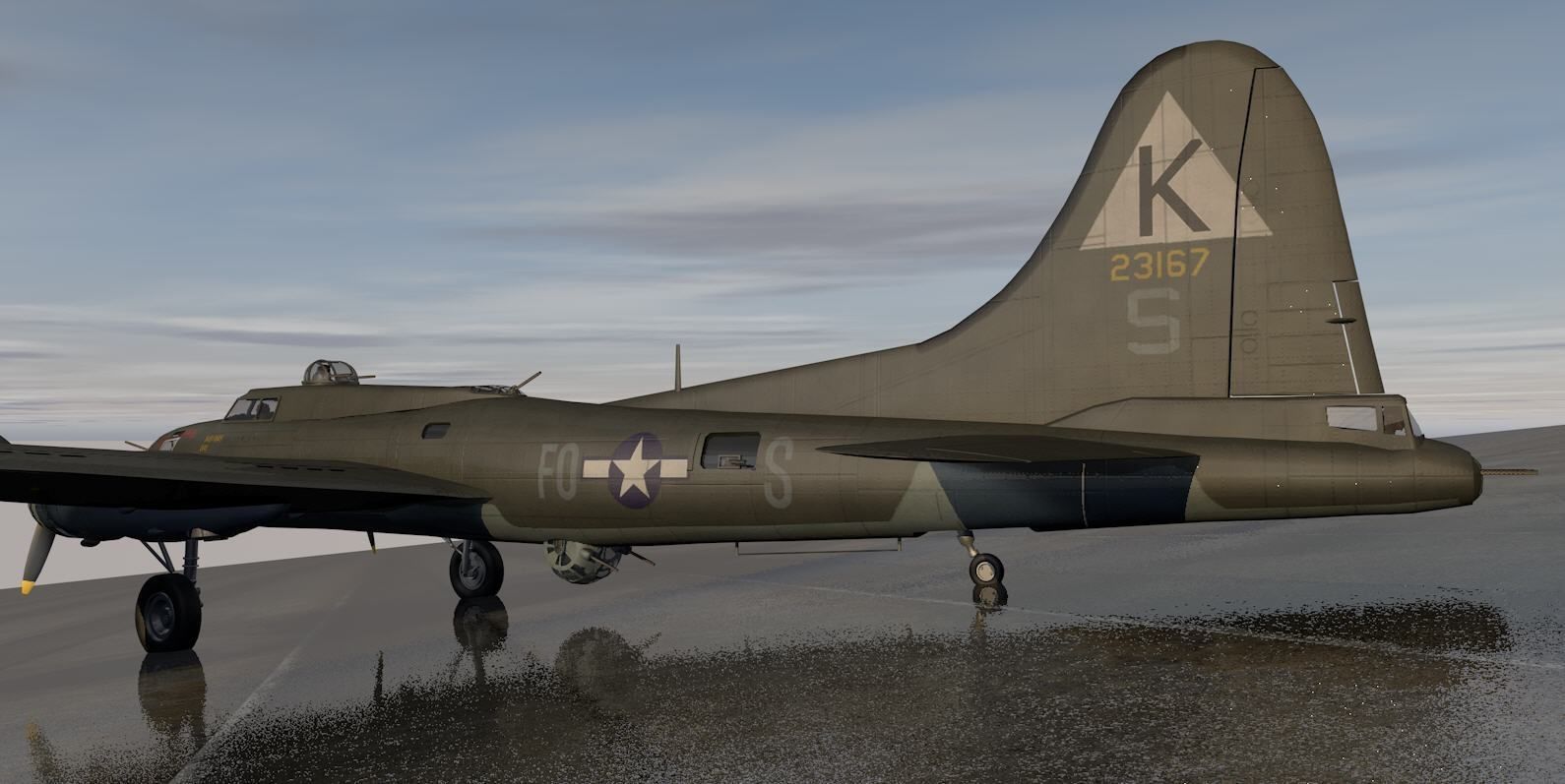 Boeing B-17F Fortress 3D model_7