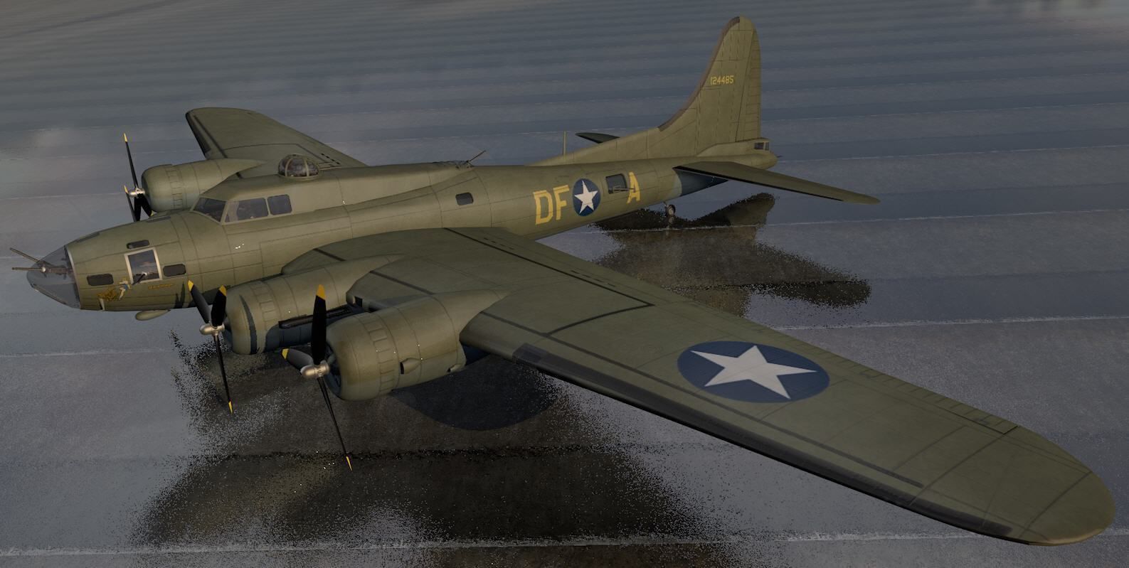Boeing B-17F Fortress 3D model_1