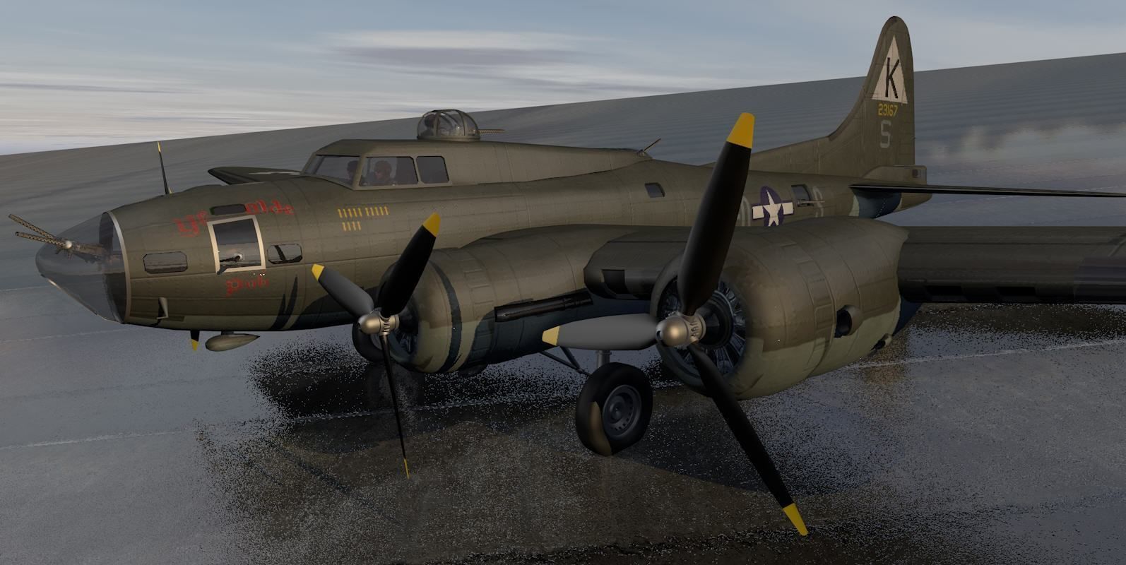 Boeing B-17F Fortress 3D model_6