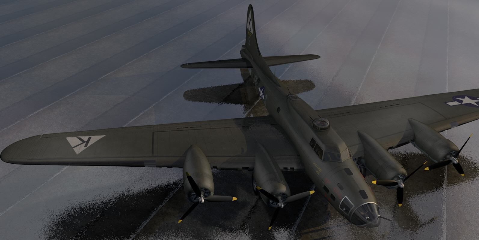 Boeing B-17F Fortress 3D model_5