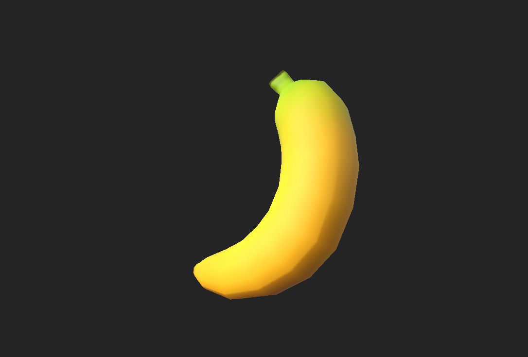 Banana Free low-poly 3D model_7