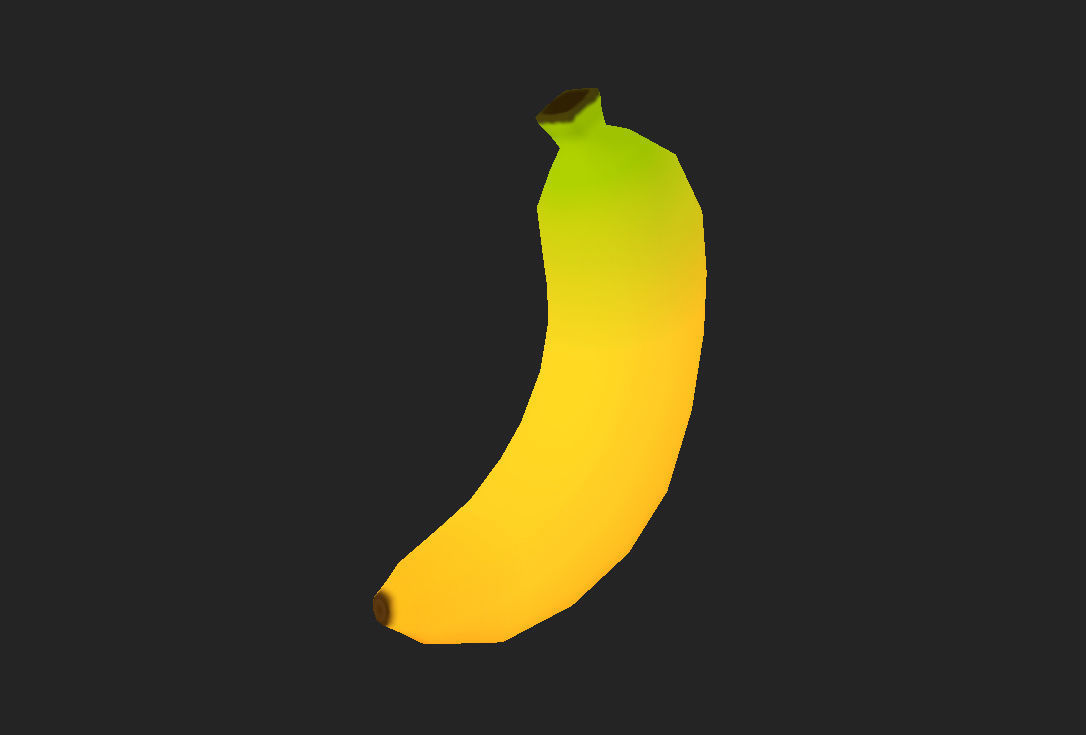 Banana Free low-poly 3D model_4